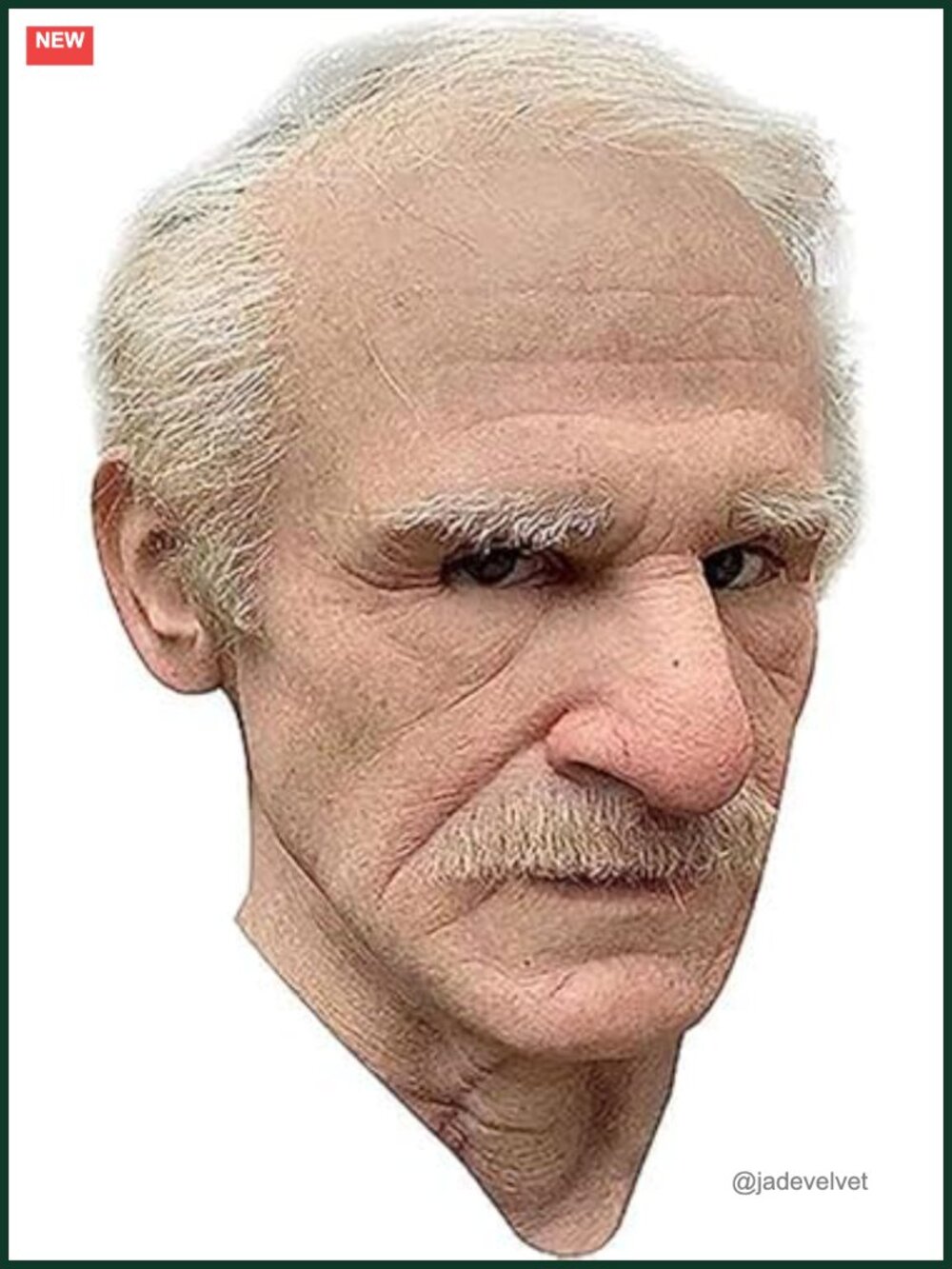 Realistic Old Man Latex Mask Wrinkle Human Face Halloween Cosplay